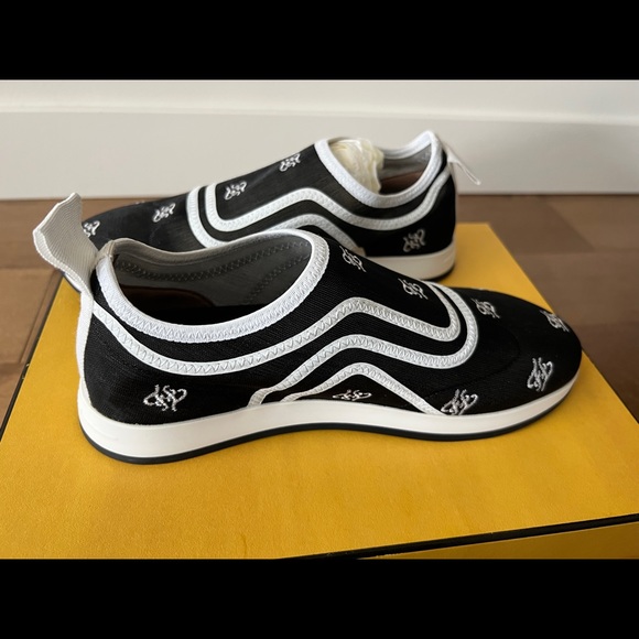 Brand New Fendi Trainers cloth with rubber sole with tag and box Size EU 36 - Picture 4 of 11